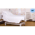 plain white polyester cotton bed sheet hospital draw sheet